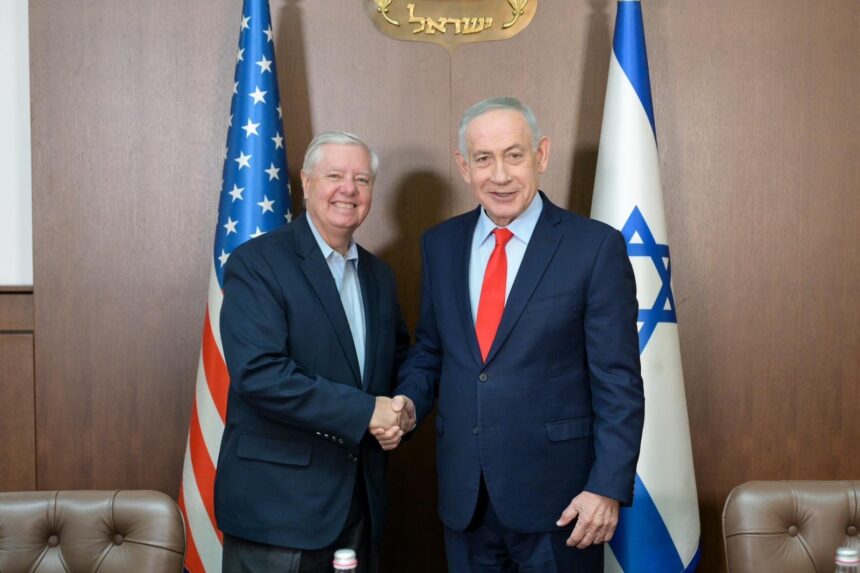 Prime Minister Benjamin Netanyahu At His Jerusalem Office Meets With US Senator Lindsey Graham