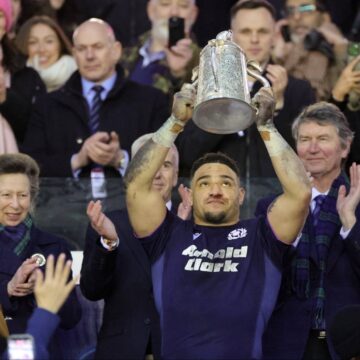 Sport Story: The Princess Royal Presents Calcutta Cup To Scotland After Defeating England 31-20