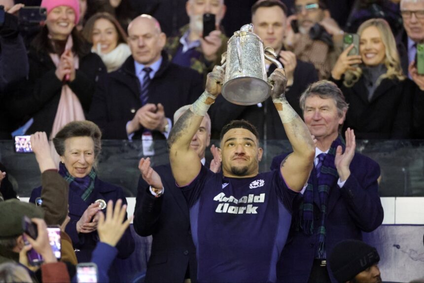Sport Story: The Princess Royal Presents Calcutta Cup To Scotland After Defeating England 31-20