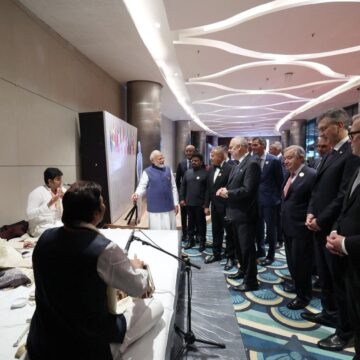 Photo News: Indian Prime Minister Narendra Modi With World Leaders At The AI Impact Summit Dinner And Cultural Programme