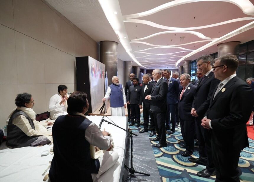 Photo News: Indian Prime Minister Narendra Modi With World Leaders At The AI Impact Summit Dinner And Cultural Programme