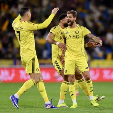 Sport Photos: “Keep It Going! 🟡🔵”—Cristiano Ronaldo After Al Nassr Defeat Al-Najma 5-0 In Saudi Pro League