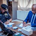 Photo News: Former IGP Kayode Egbetokun Signs The Handing Over Note To AIG Tunji Disu