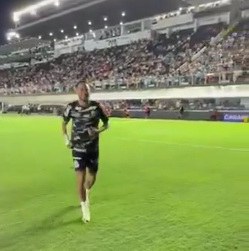 Sport Story: Santos Attacking Midfielder Neymar Jnr. Meets Trending Old Woman, Who State She Will Die In Peace If She Sees The Brazilian Footballer