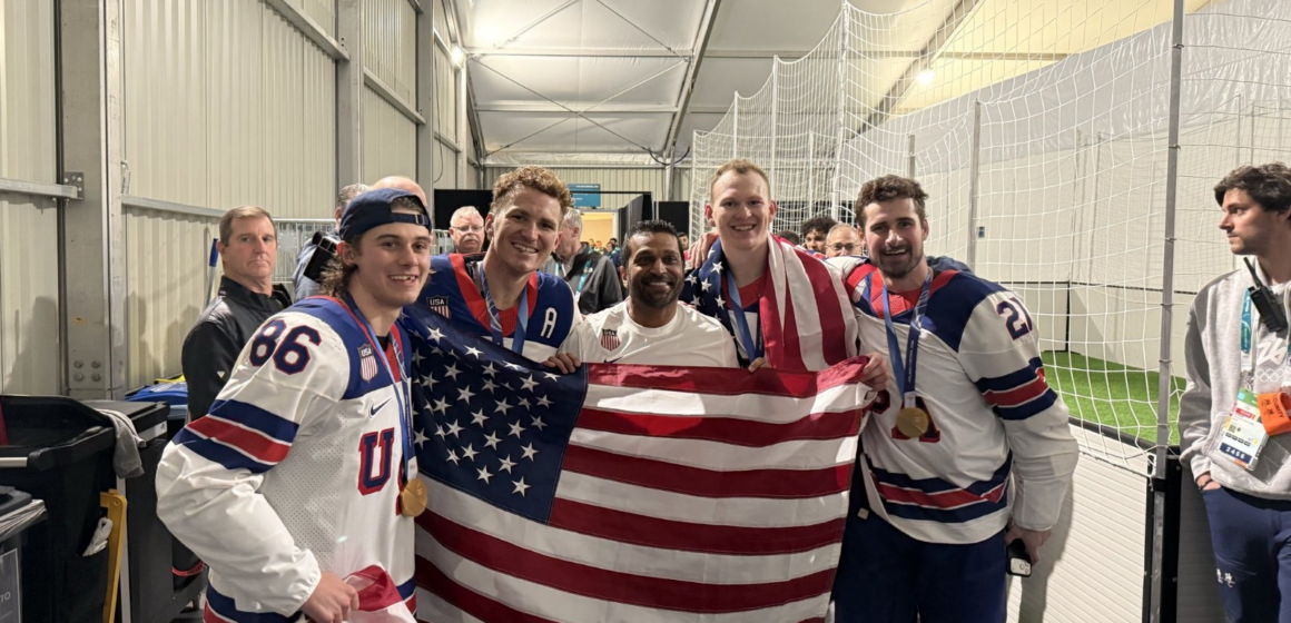 Team USA Invites FBI Director Kash Patel To Locker Room, After Winning First Men’s Hockey Olympic Gold Medal Defeating Team Canada To Celebrate Historic Moment .