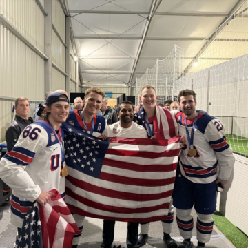 Team USA Invites FBI Director Kash Patel To Locker Room, After Winning First Men’s Hockey Olympic Gold Medal Defeating Team Canada To Celebrate Historic Moment .