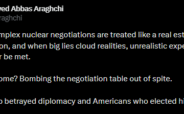 “Mr. Trump Betrayed Diplomacy And Americans Who Elected Him”—Iranian Foreign Minister Seyed Abbas Araghchi Declares As U.S.-Iran War Enters Day 5
