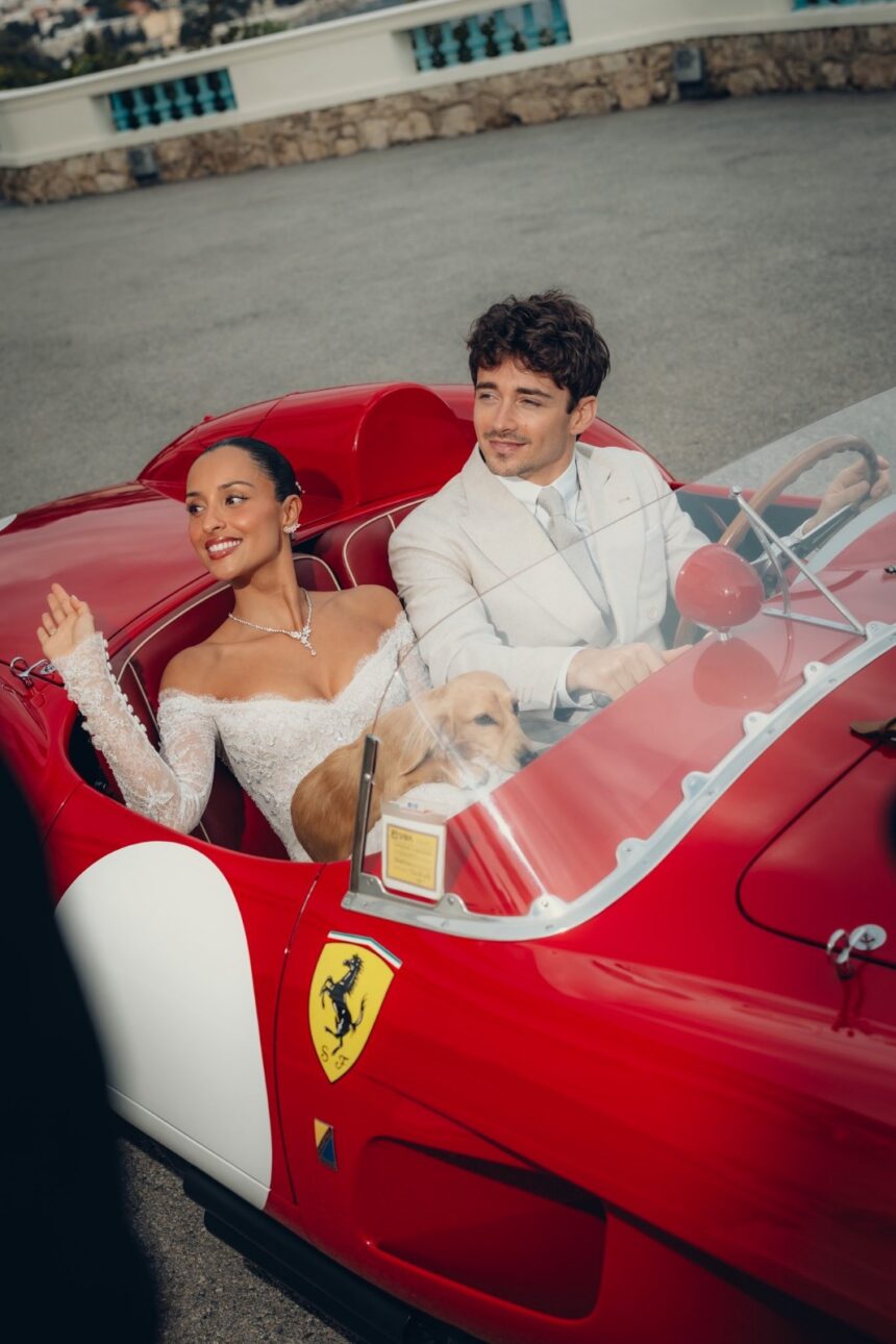 F1 Star Charles Leclerc Marries Longtime Girlfriend And Model Alexandra Saint Mleux In Monaco