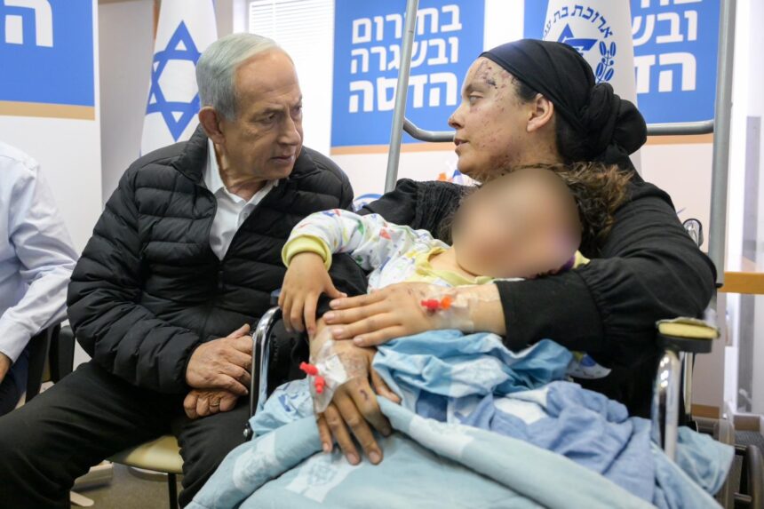 Prime Minister Benjamin Netanyahu Declares Israel Has Big Missions Ahead As He Visits Those Affected By The Collapse Incident In Beit Shemesh.