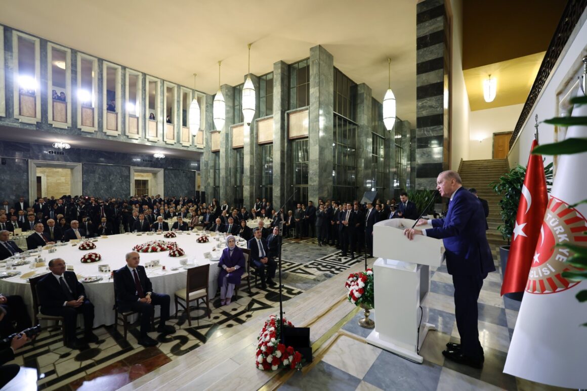 Turkish President Recep Tayyip Erdoğan Gather Parliamentarians For Iftar At The Grand National Assembly.