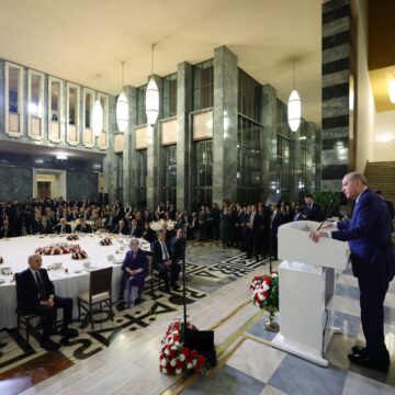 Turkish President Recep Tayyip Erdoğan Gather Parliamentarians For Iftar At The Grand National Assembly.