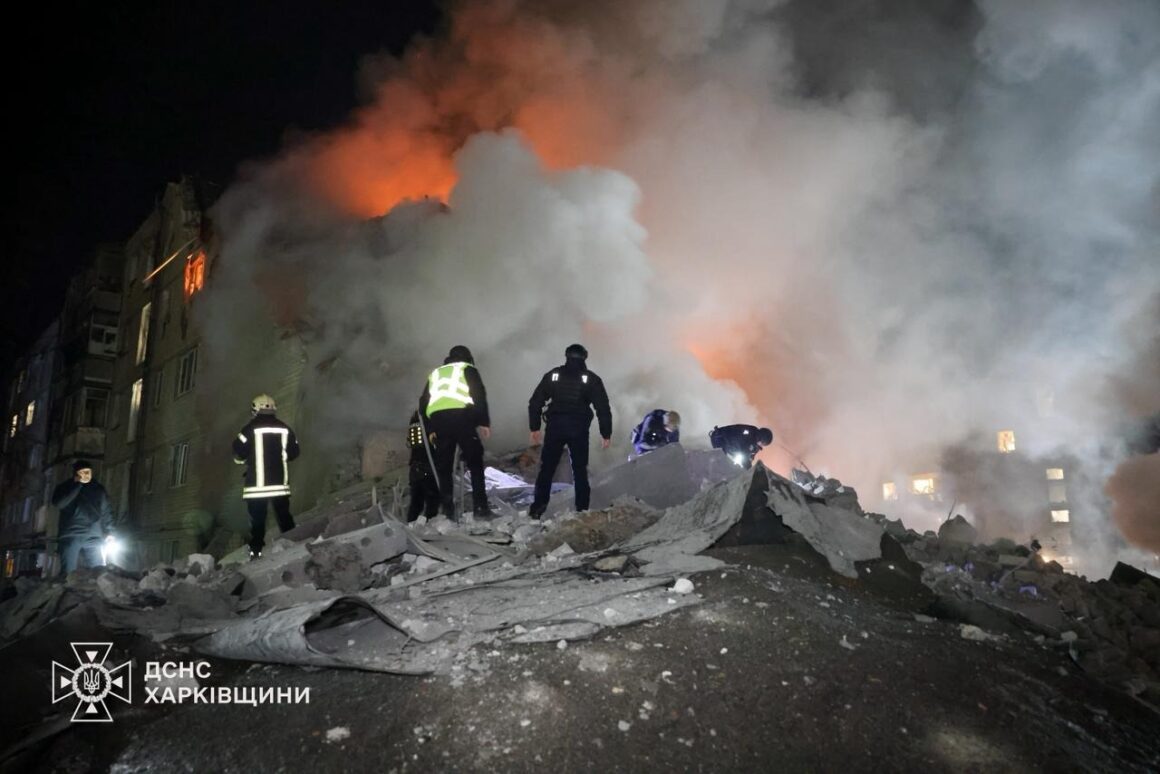 Ukrainian President States That Russia Target Energy Infrastructure In Kyiv As Strikes Hit A Residential Building, Killing At Least Seven Civilians, Including Two Children.