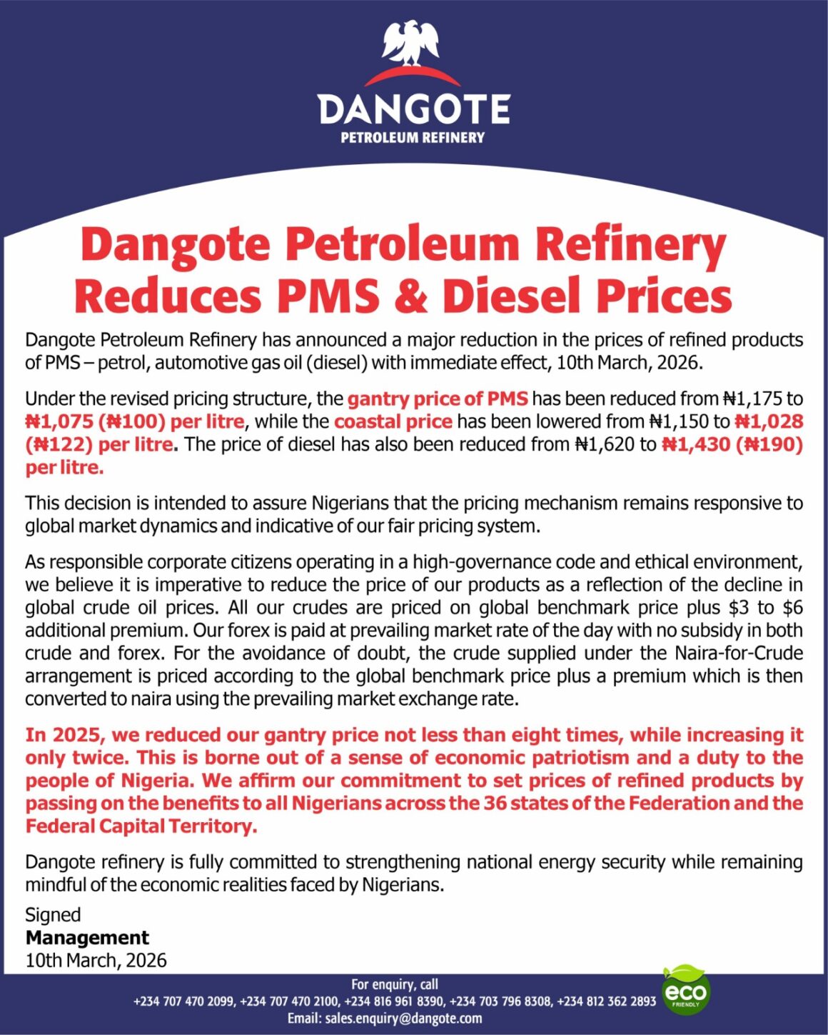Dangote Refinery Announces Reduction In Fuel Prices After Nigerians’ Outcries Of Market Monopolization And Hardship, Give Reasons For Hike.