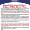 Dangote Refinery Announces Reduction In Fuel Prices After Nigerians’ Outcries Of Market Monopolization And Hardship, Give Reasons For Hike.