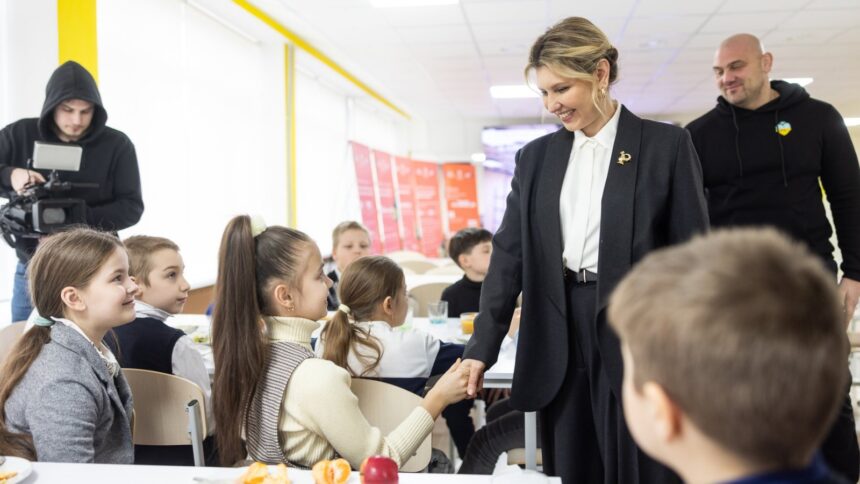 First Lady Of Ukraine, Olena Zelenska On International School Meals Day Reveal, 2 Million Schoolchildren Receive Free And Nutritious Lunches Despite Russia Invasion.
