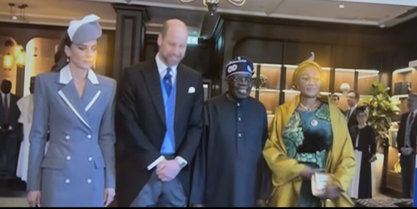 Prince William And Princess Catherine Meet And Greet The Nigerian Leader, President Bola Tinubu And First Lady Oluremi Tinubu At Fairmont Hotel Before The Short Ride To Windsor Castle