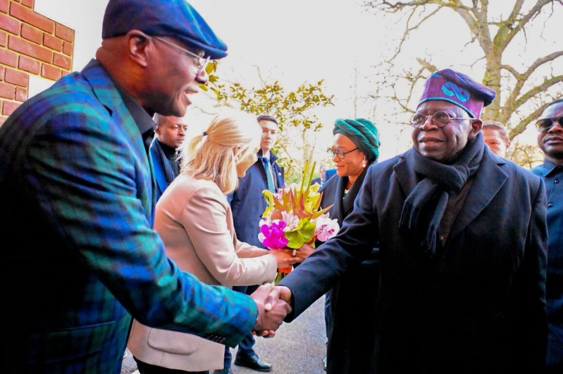 Photo News: Lagos State Governor Receives President Tinubu On His Arrival At The Fairmont Hotel In Windsor.