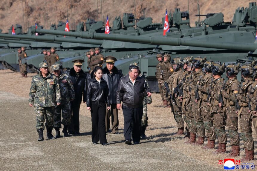 North Korean Leader Kim And His Daughter Ride A Tank Together During Army Training