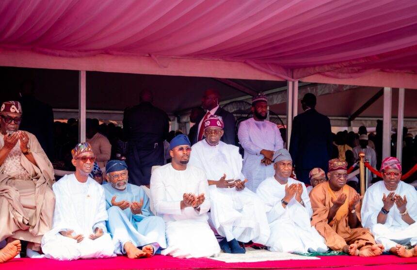 President Bola Tinubu Wishes Muslim Faithful Eid Mubarak, Prays For Stability, Peace, And Security.