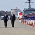 The Minister Of Defense Shinjirō Koizumi Speaks On Japan Honor Guard’s Alignment Quality
