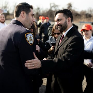 New York Mayor Zohran Mamdani On Distribute Food To Working Families And Educators Ahead Of Passover.