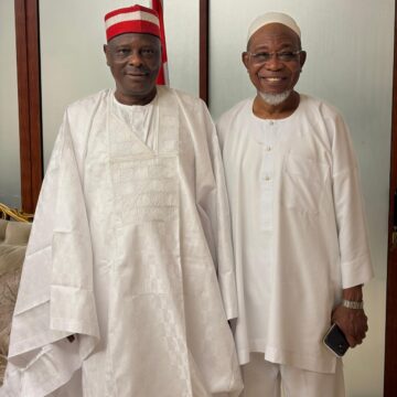 Election 2027: Former Governor Of Kano State Receives Former Governor Of Osun State And National Secretary Of The ADC, Rauf Aregbesola At His Abuja Residence.