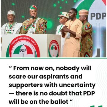  Former Governor Of Kwara State Dr. Saraki At PDP National Convention Vows That The Political Party Will Be On The 2027 Ballot Paper Despite Members’ Mass Resignation