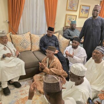 2023 Presidential Hopeful Peter Obi Condolences Visit To Former Governor Of Kaduna State El Rufai He Buries His Mother Haijiya Umma El-Rufai.