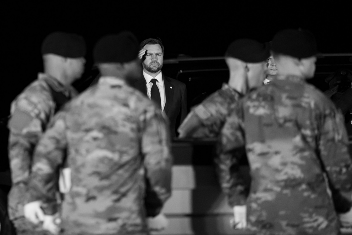 Photo News: U.S Vice President JD Vance In Attendance At The Dignified Transfer Of Sgt. Benjamin N. Pennington, An American Hero Who Gave His Life To Defend His Country.