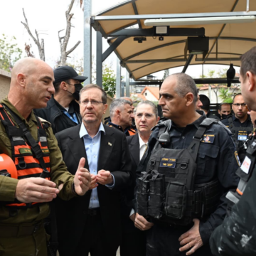 “Our Enemies From Iran Are Trying To Target Civilians In A Cowardly Manner, They Will Not Break Us.”–  Israeli President Herzog Says After Visiting A Victim Who Sustained A Direct Hit From A Cluster Bomb.