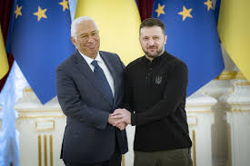 image President Zelenskyy At His Address During European Council Meeting Emphasized On The Need For Russia To Feel The European Power Backing Ukraine