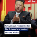 North Korea Reappoints Leader Kim Jong Un As Its President Of The State Affairs Commission, According To State Media.