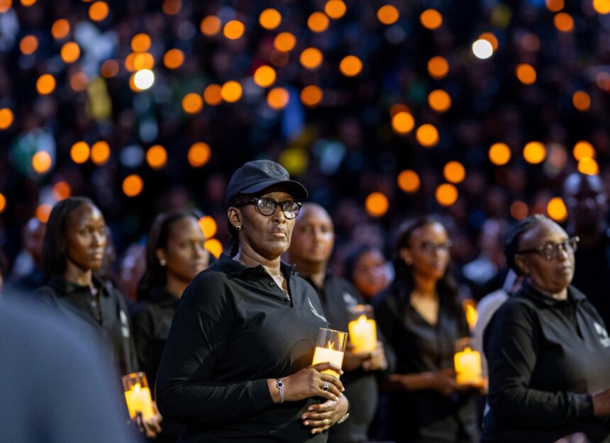 Photo News: Rwanda President Kagame and First Lady join thousands of youths for the annual Walk to Remember and Night Vigil as part of the Kwibuka32 remembrance activities, to uphold the memory of the victims of the 1994 Genocide against the Tutsi.
