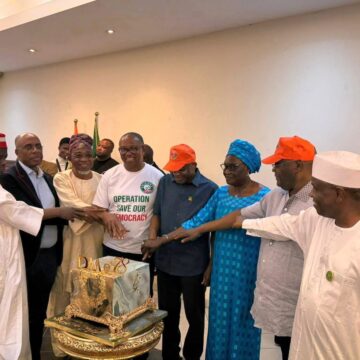Political Leaders Celebrate ADC National Chairman David Mark 78th Birthday, Tambuwal Describes Him As Stable And Patriotic