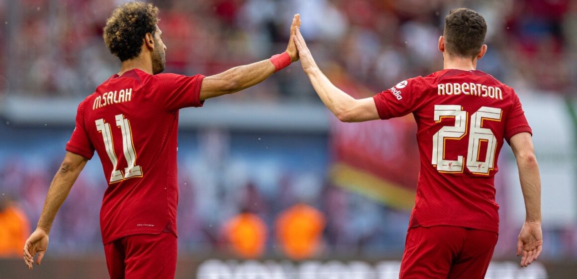 Mohamed Salah Pays Tributes To Team Player Andy Robertson Set To Leave The Club At Season End, Expresses Emotion.