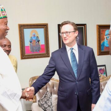 Former V.P Abubakar Discusses Strengthening Bilateral Cooperation Between Britain And Nigeria With Richard Montgomery