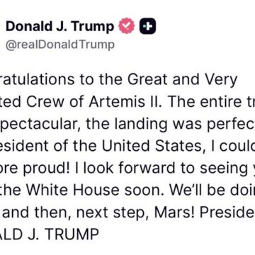 WhatsApp Image 2026-04-11 at 4.57.33 AM Trump Congratulates Artemis II Crew Says Next Step Is “MARS”