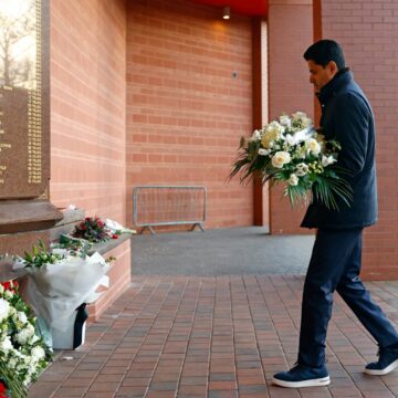 WhatsApp Image 2026-04-14 at 11.31.44 AM PSG President Nasser Al-Khelaïfi, Accompanied By The Entire Sports Group, Pays Tribute To The Victims Of The Hillsborough Tragedy, Ahead Of Tuesday Match Against Liverpool