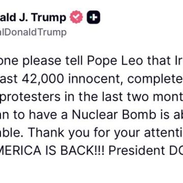 President Trump Sends Message To Pope Leo XIV Amid His Africa Tour On Iran