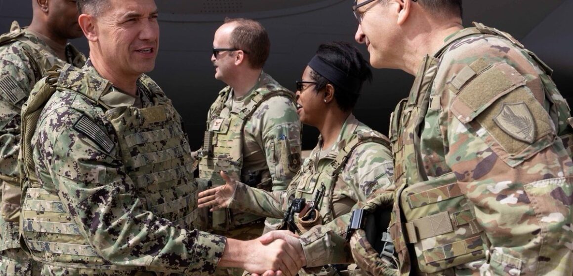 Photo News: Adm. Brad Cooper, CENTCOM commander, completes his second trip to the Middle East in the last 15 days.