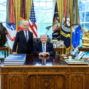 Ambassador Of The United States To Lebanon Michel Issa Meets With President Trump And Secretary Of State Rubio They Affirmed Commitment To Ongoing Talks And The Embassy’s Efforts In Beirut To Support The Restoration Of Lebanon’s Monopoly Of Force And Sovereignty.