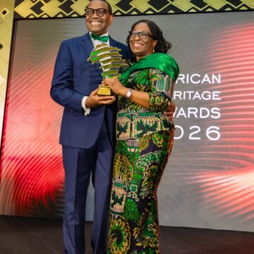 Photo News: Former President Of The African Development Bank Dr. Adesina Receives The Prestigious African Lifetime Achievement Award In Accra.