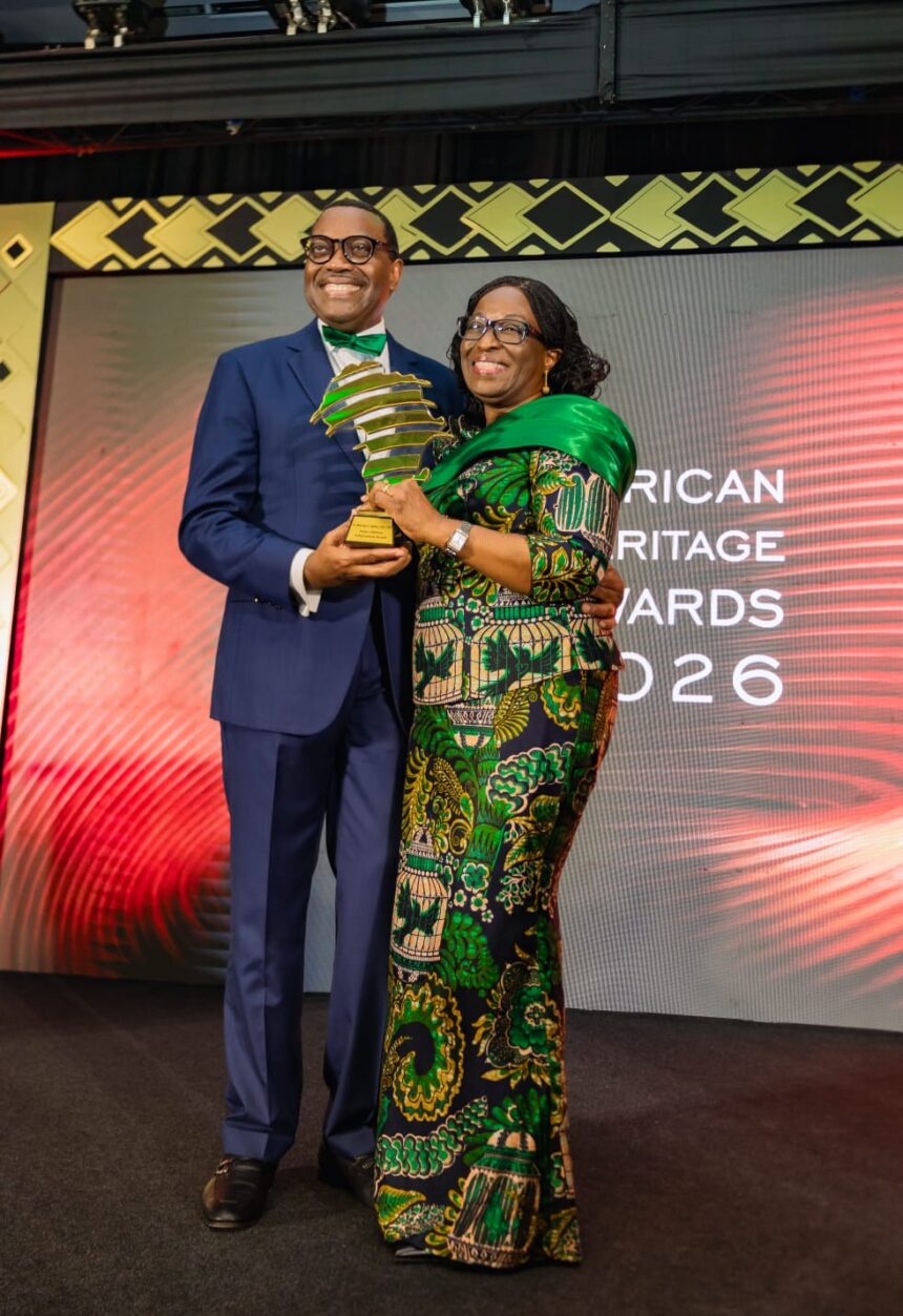 Photo News: Former President Of The African Development Bank Dr. Adesina Receives The Prestigious African Lifetime Achievement Award In Accra.