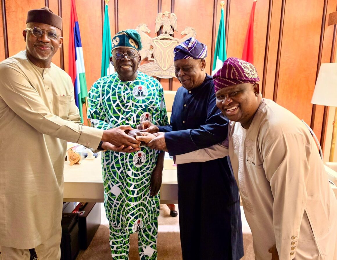 Governor Dapo Abiodun Presents APC Consensus Gubernatorial Candidate In Ogun State To President Tinubu