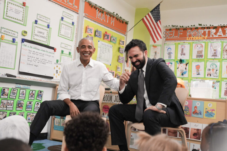 Photo News: Former U.S. President Barack Obama And NYC Mayor Mamdani Read To Preschoolers In Bronx
