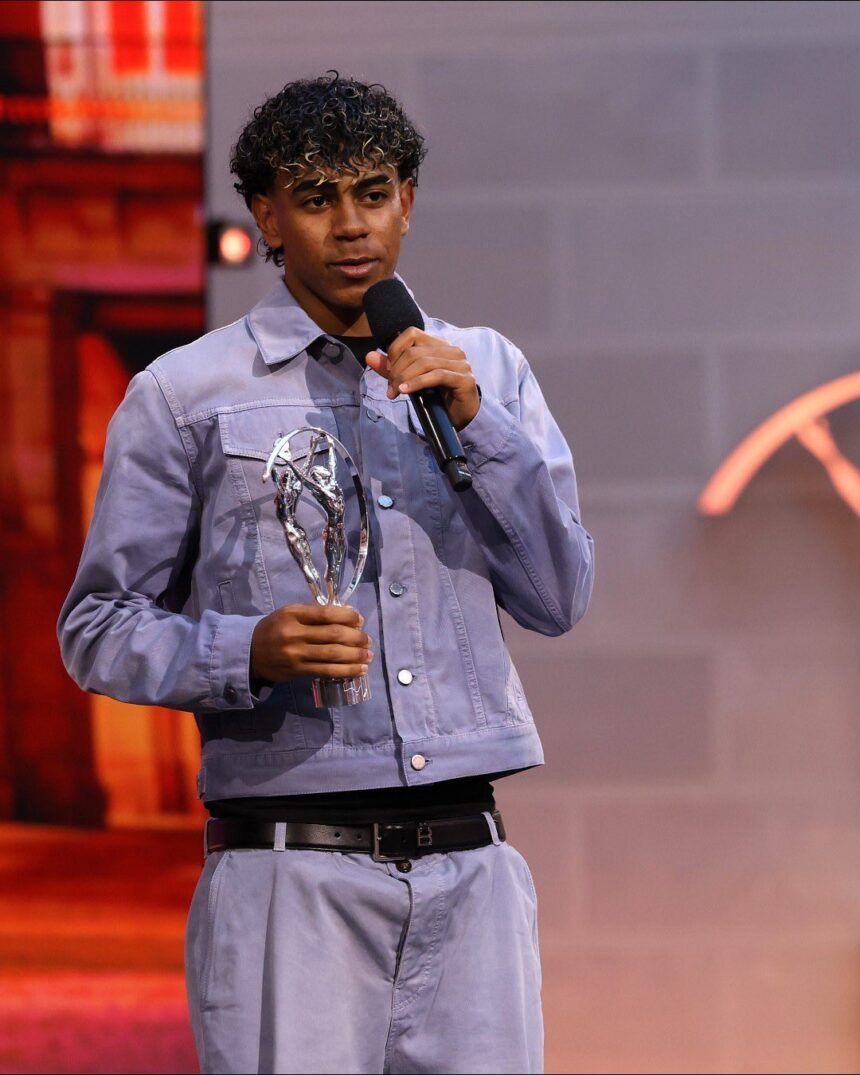 Barcelona Right Midfielder Lamine Yamal Wins Laureus Young Sportsperson Award And Praises Messi As GOAT