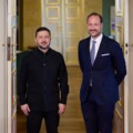 President Zelenskyy Meets With Crown Prince Haakon Of Norway And Its Government For €9 Billion Allocation Assistance For Its Defense Against Russia