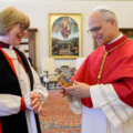 Archbishop Of Canterbury Dame Sarah Mullally In Historic Meeting Prays With Pope Leo XIV During Pilgrimage