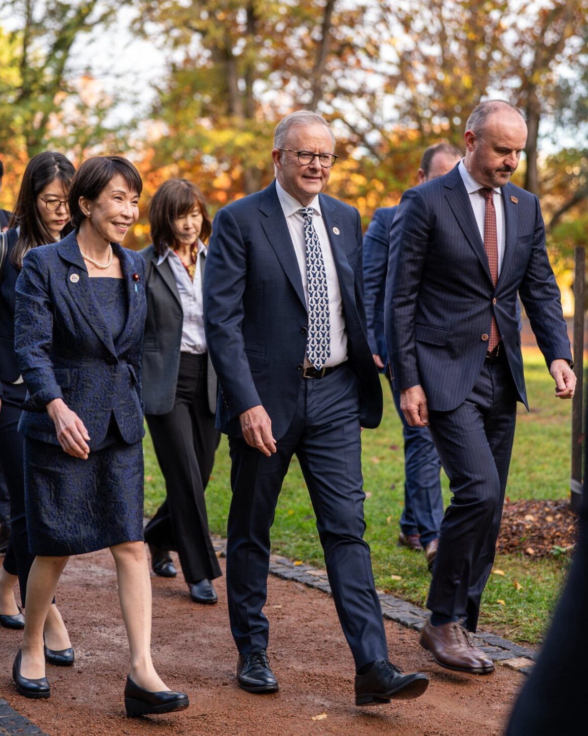 Australia And Japan Plants A Tree In Honor Of Creating A Peaceful World, As Iran War Threatens Global Supply Chains