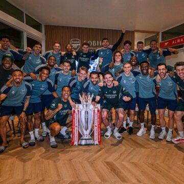Sport Photos: “About Last Night… We Are CHAMPIONS ❤️”—Arsenal Forward Gabriel Martinelli, In A Celebratory Post On X After The FC Wins EPL Breaking  22 Years Of Drought